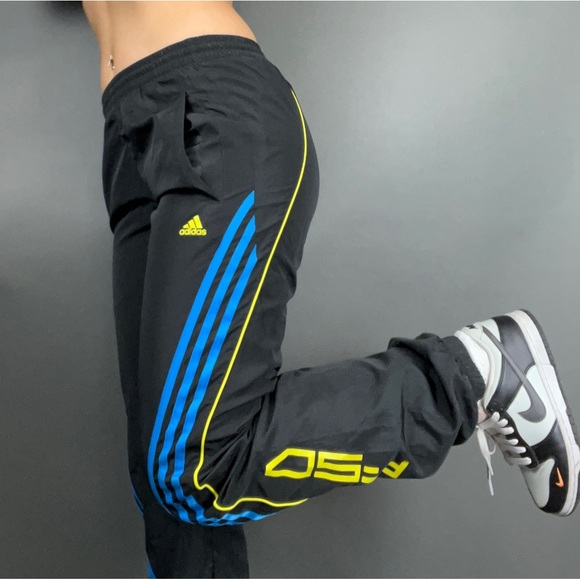 Adidas F-50 Black/Blue/Green Trackpants - Picture 3 of 5